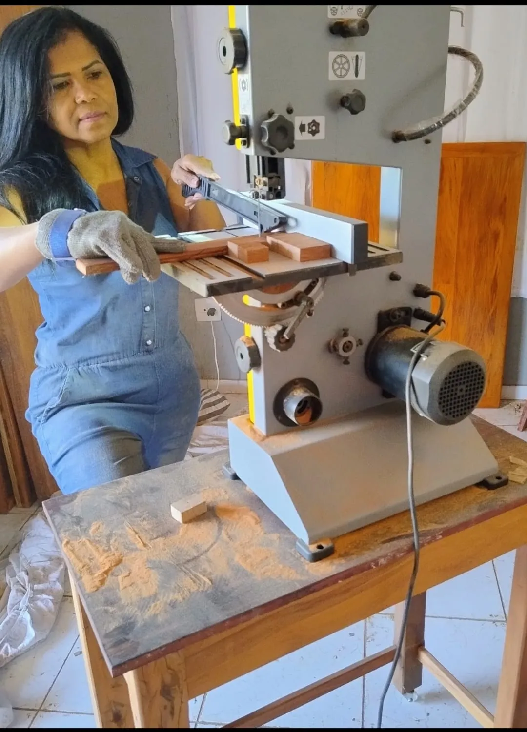 Usando a máquina